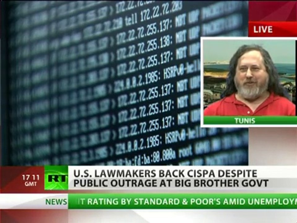 Richard Stallman CISPA nearly abolishes peoples right not to be unreasonably searched.