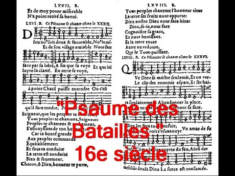 chansons historiques de France 156 - Psaume des Batailles 16e siècle