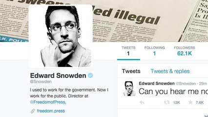 Snowden se une a Twitter y sigue cuenta de la NSA
