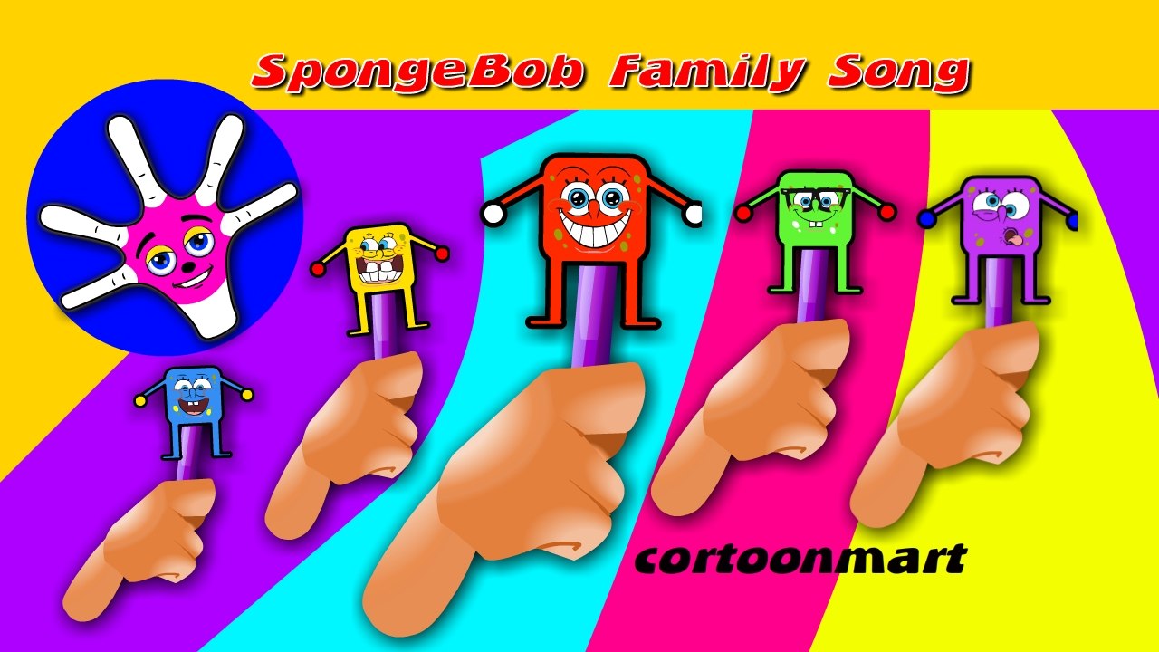SpongeBob SquarePants Finger Family Song Nursery Rhymes SpongeBob