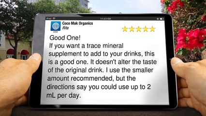 Coco Mak Organics Bay ShoreExcellent5 Star Review by Rita