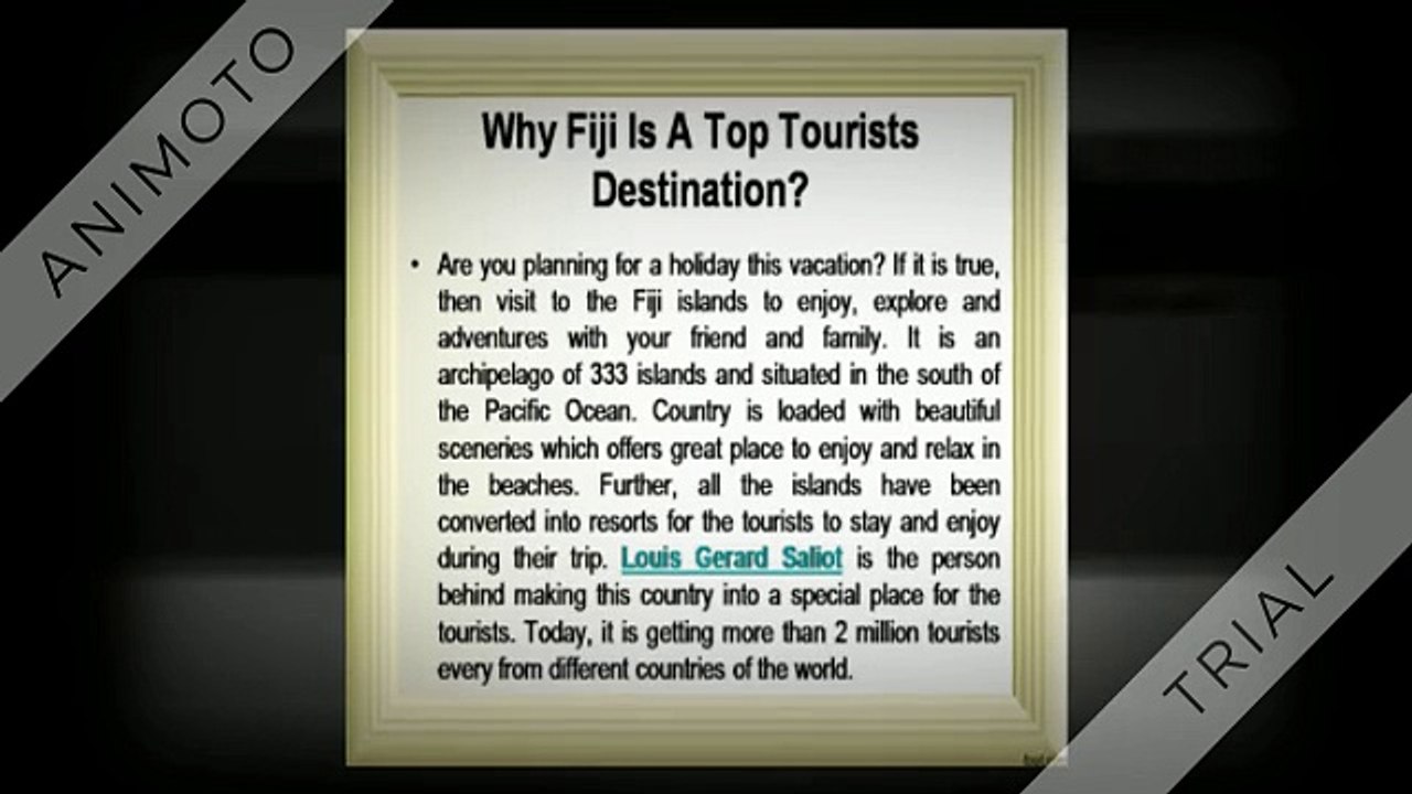 CEO of EAM Group |  Louis Gerard Saliot (Fiji Tourism)