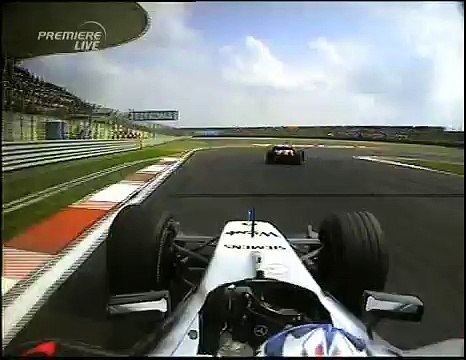 2004 Chinese GP- Kimi Raikkonen vs Rubens Barrichello, Montoya