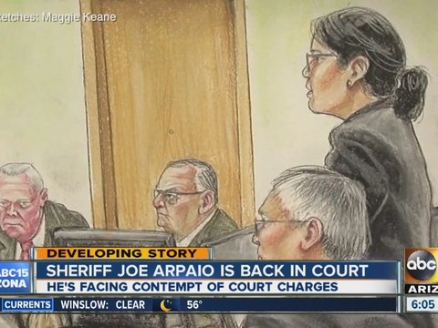Sheriff Joe Arpaio back in court
