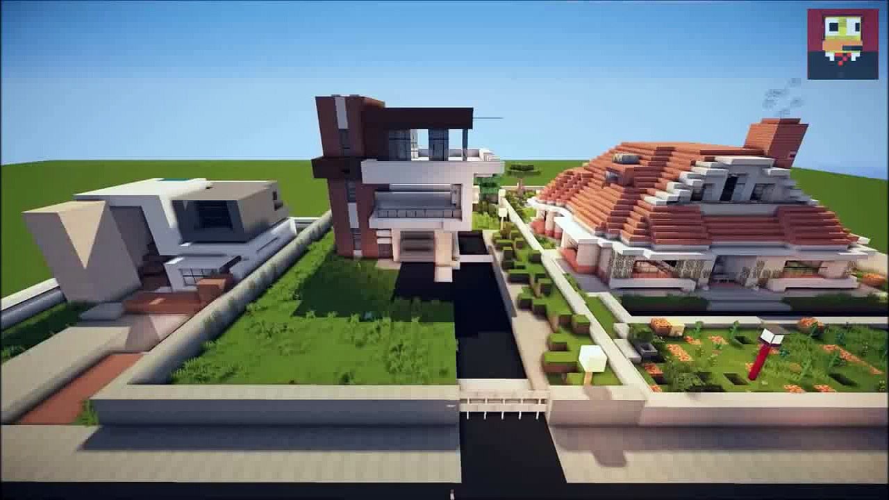 MINECRAFT: How To build A Modern House / Best modern House 2013 - 2014 ( hd ) Tutorial