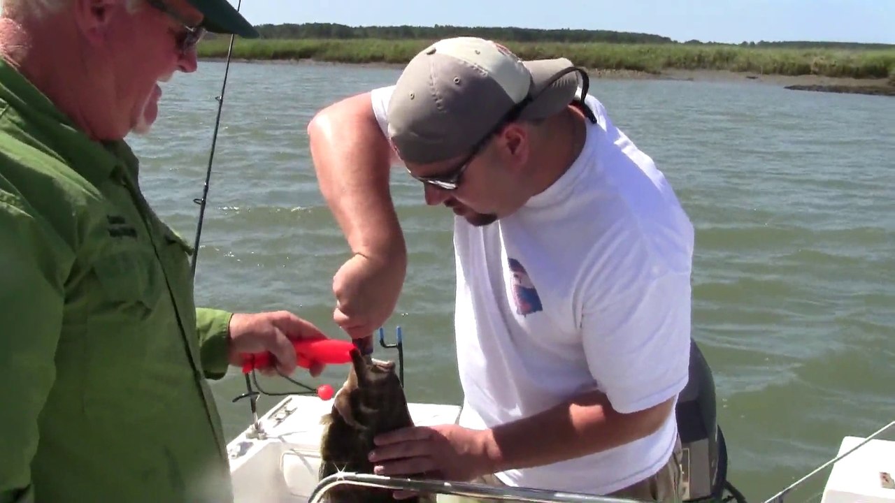Fishing Merrills Inlet South Carolina for Flounder