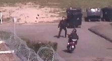 Arrestation d'hommes en scooter à côté de la prison de Metz