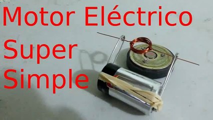 Como Hacer un Motor Eléctrico Super Sencillo