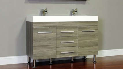 Alya Bath AT-8048-G 48" Double Modern Bathroom Vanity | Gray