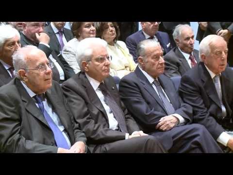 Roma - Mattarella interviene al convegno promosso dal CSM (30.09.15)