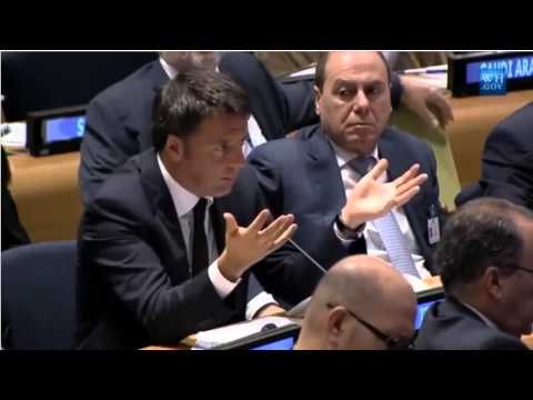 New York - Renzi interviene al Summit contro il terrorismo e l'estremismo violento (29.09.15)