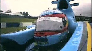 2004 British GP- AlonsoCAM, Raikkonen vs Schumacher