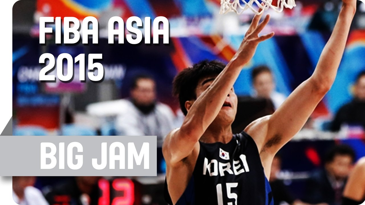 Kim Takes off for a Big Two-Handed Jam - 2015 FIBA Asia Championship