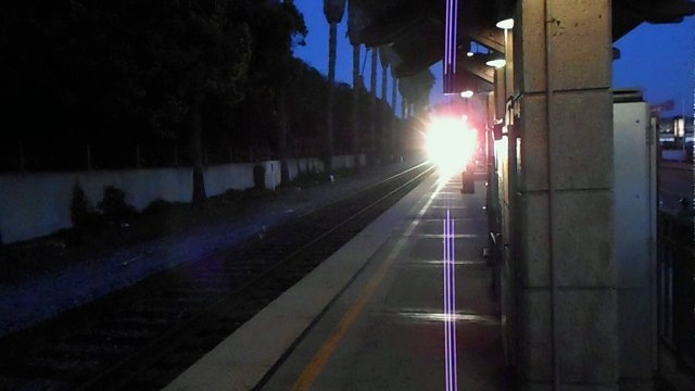 union pacific, at the amtrak station in ventura ca. rail