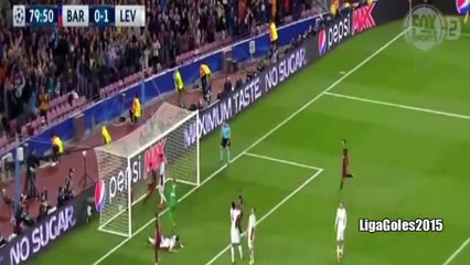 Barcelona vs Bayer Leverkusen 2-1 All Goals 2015