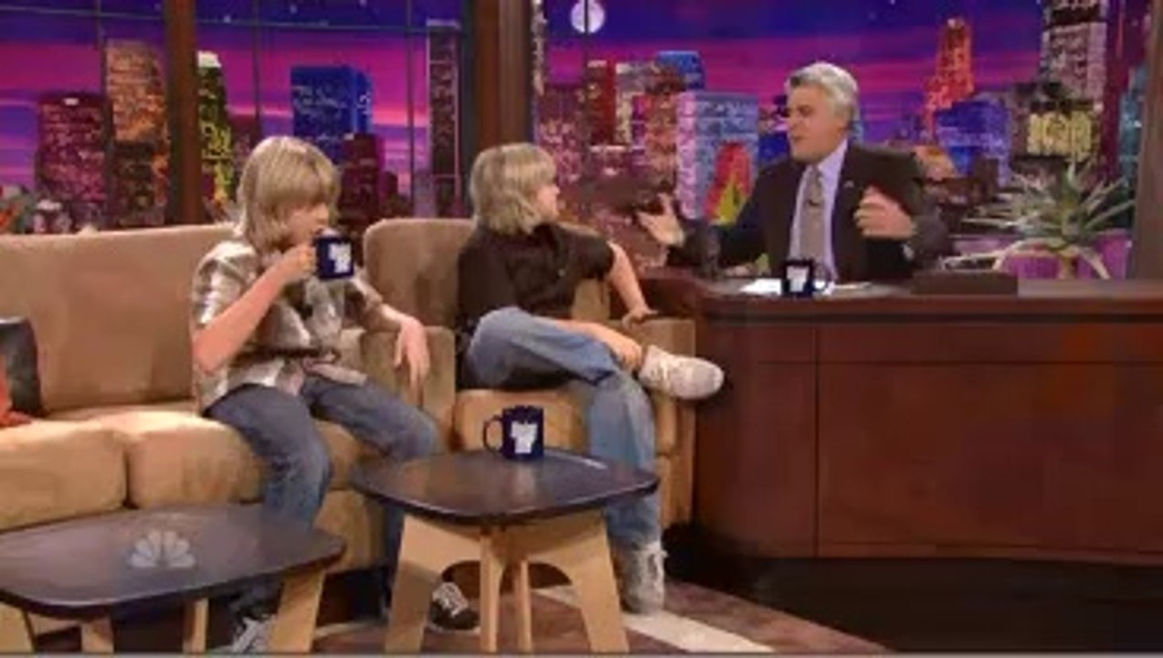 Dylan and Cole Sprouse on the Tonight Show with Jay Leno Interview (2006), image size:1273x720