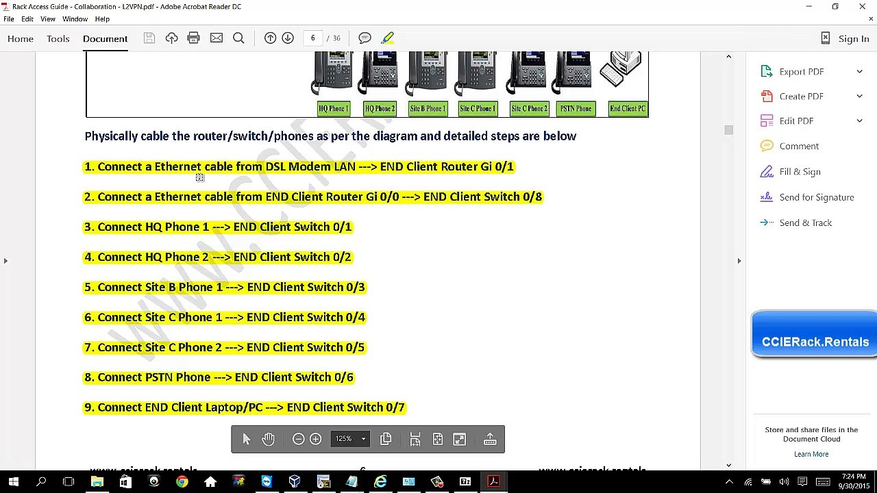 6. How to connect the CCIE RACK RENTALS Collab POD 1 using the L2VPN
