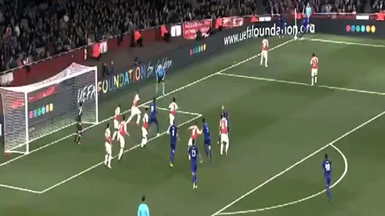 Arsenal vs Olympiakos Piraeus 2-3 ALL GOALS ( Champions League ) 29.01.2015 HALF-TIME