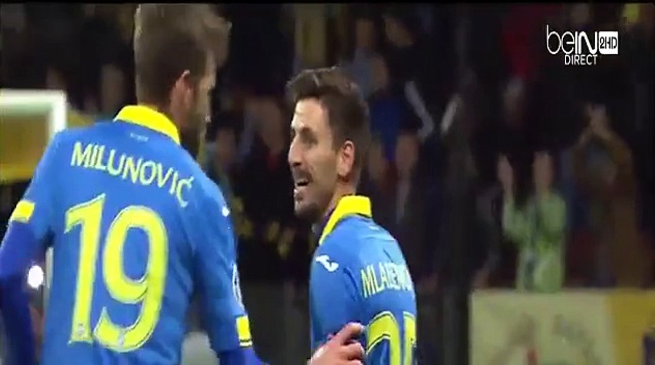 Filip Mladenovic Goal ~ BATE Borisov vs AS Roma 2-0 Champions League 29_9_2015