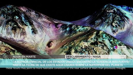 Confirman que hay agua líquida en la superficie de Marte