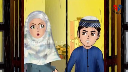 Rainy Season and Abdul Bari Islamic Muslims cartoon for children