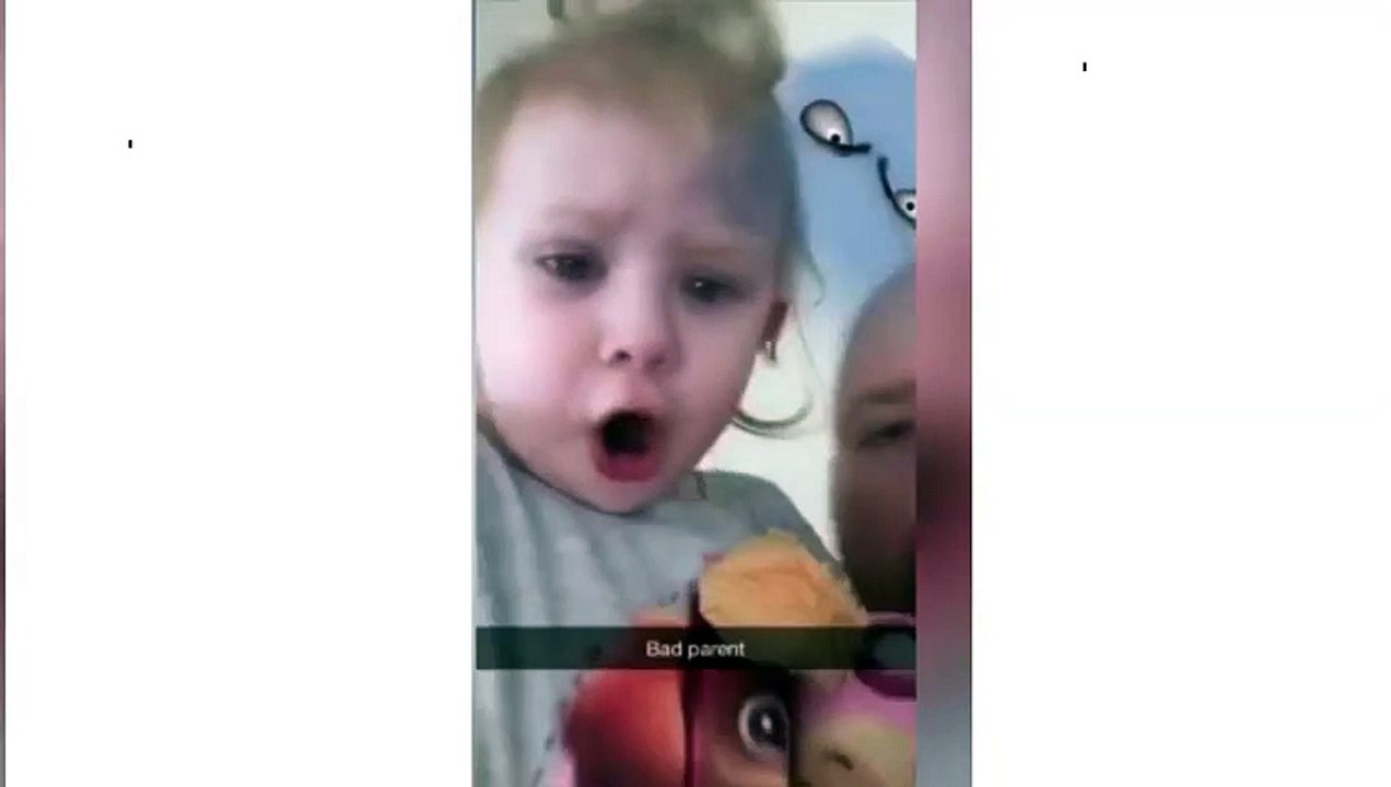 Funny Video  Parents make kids try out new scary Snapchat filters to