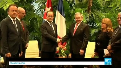 François Hollande - Hollande et Cuba - Reportage sur France 24 le 11/05/15