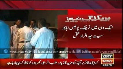 Traffic police man among six killed in Karachi