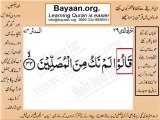 Surrah 074_043AL-Modaser Very Simple Listen, look & learn word by word urdu translation of Quran in the easiest possible