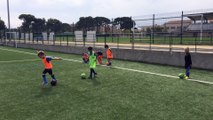 Coach Sabrina et ses petits footeux U6-U7