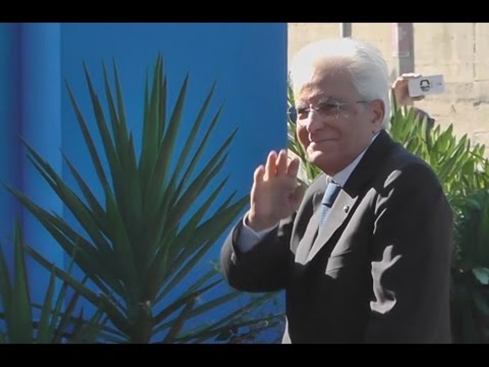 Napoli - Mattarella termina la sua visita in città (29.09.15)