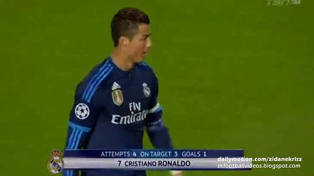 0-1 Cristiano Ronaldo 500. Career Goal - Malmoe v. Real Madrid 30.09.2015 HD