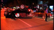 Aksident automobilistik tek “21 Dhjetori” , plagosen lehtë dy persona - Ora News - Lajmi i fundit