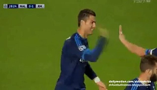 0-1 Cristiano Ronaldo 500 Goal - Malmoe v. Real Madrid 30.09.2015 HD