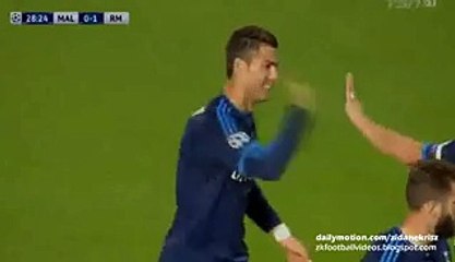0-1 Cristiano Ronaldo 500 Goal - Malmoe v. Real Madrid 30.09.2015 HD