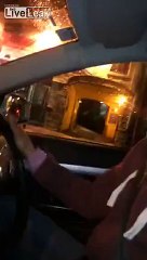 Taxi driver in Dublin Entertains his passengers