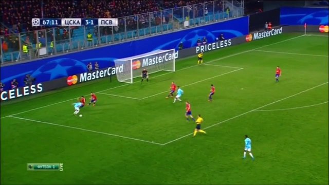 Maxime Lestienne Goal | CSKA 3 - 2 PSV