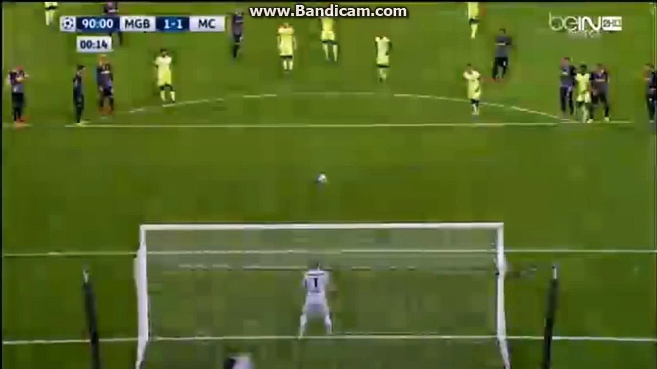 Penalty Goal Sergio Agüero -Borussia Monchengladbach 1-2 Manchester City