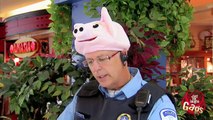 Mejores Bromas Policía usa sombrero graciosos