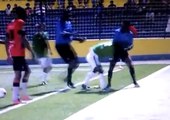 Footballer in Curacao Rushes to Attack Linesman, Linesman Takes Him Down