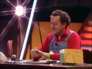 Coluche lors de l'émission Trèfle d'or