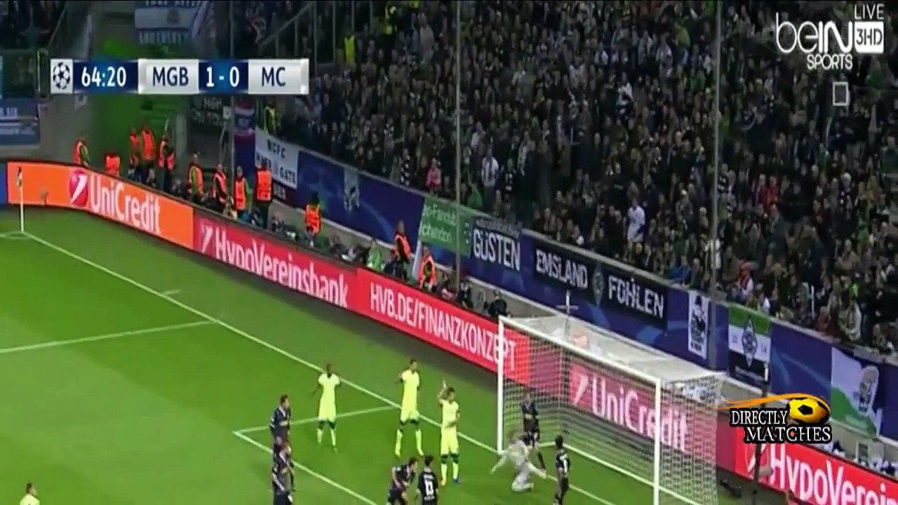اهداف مباراة مانشستر سيتي ومونشنغلادباخ  2-1 ...