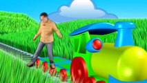 Toy Trains Puzzles! FRUIT & VEGETABLES: Learn English Simple Educational Videos for Kids