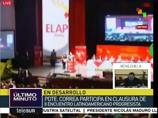 Correa: El desarrollo es un proceso básicamente político