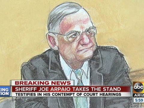 Sheriff Joe Arpaio takes stand in contempt of court hearing