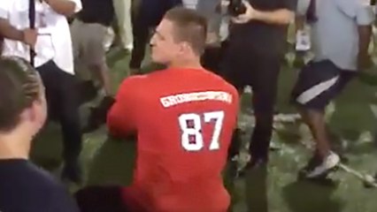 Rob Gronkowski Does “Whip & Nae Nae” While Hosting Women’s Football Clinic