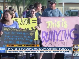 Protests plaguing Maricopa charter school