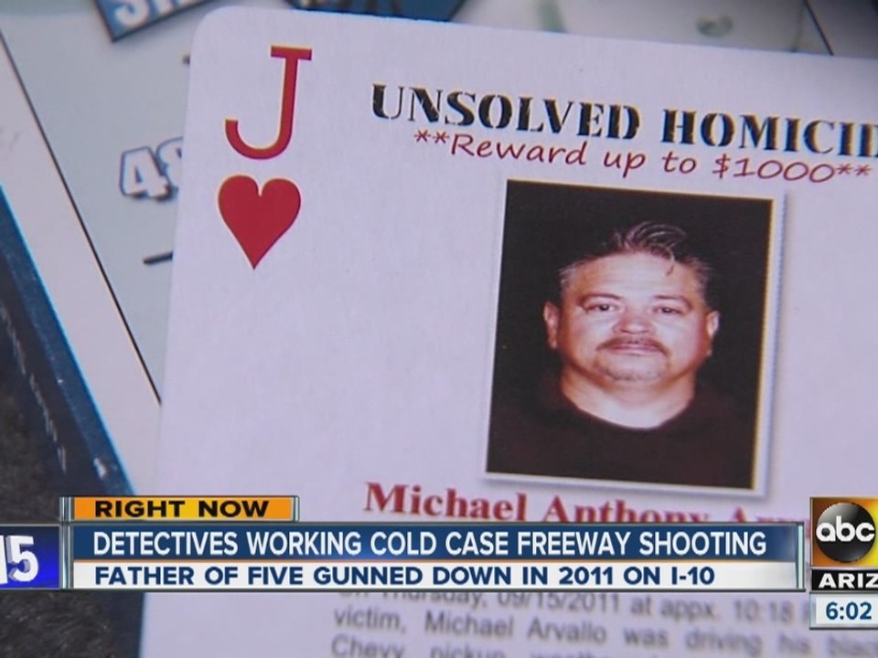 Detectives working cold case freeway shooting