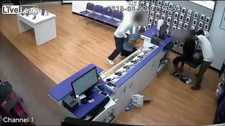 Clerk Body Slammed During Robbery, Doesn't Give Up