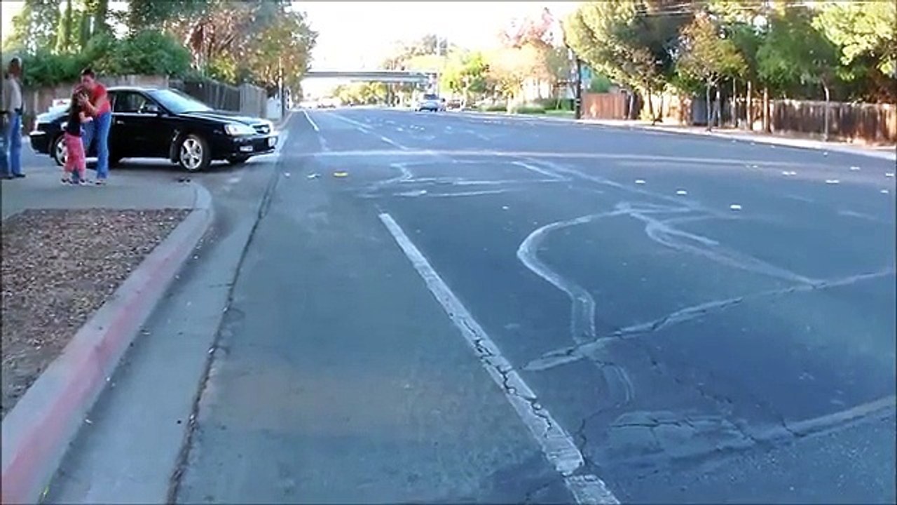 Girl Hit by Car in the Crosswalk by a Man